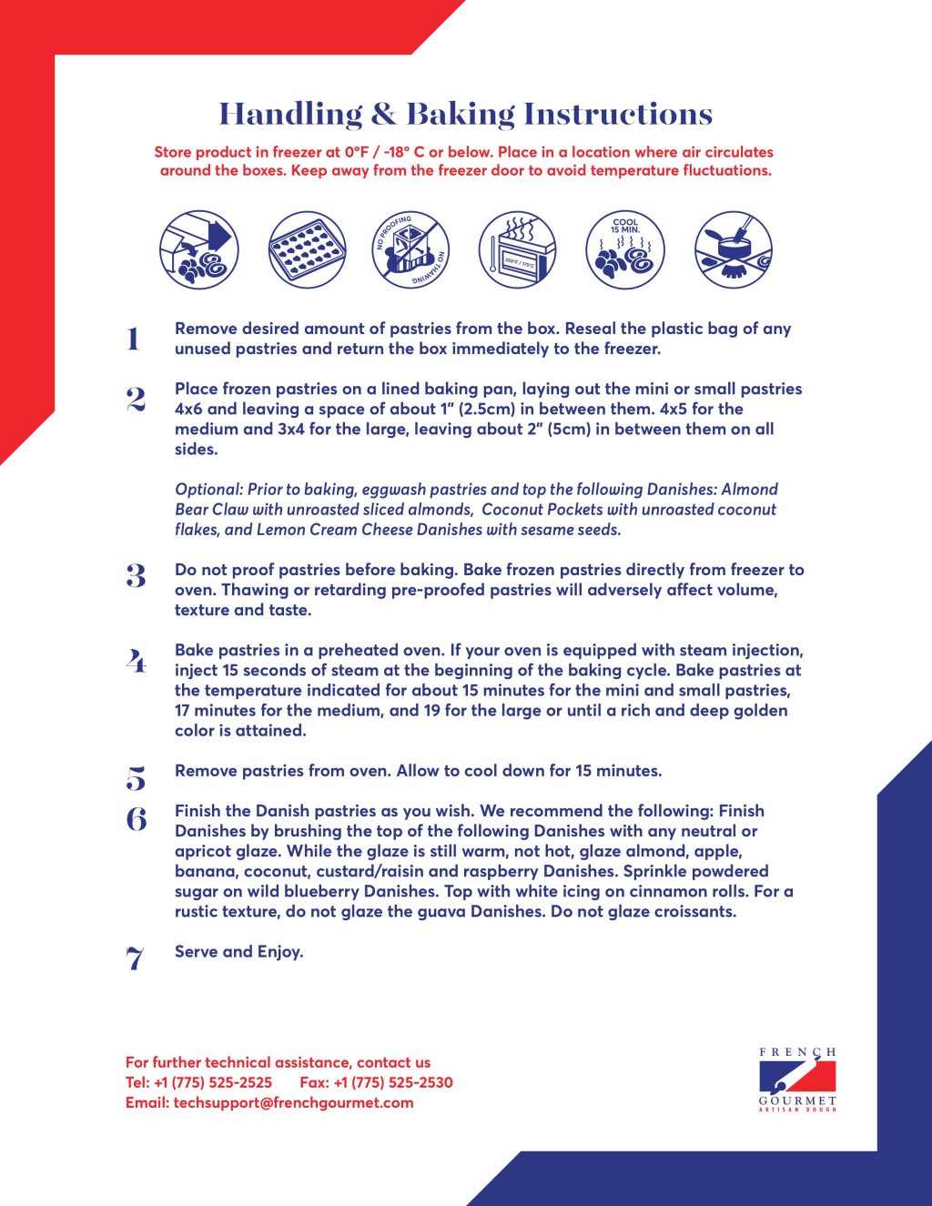 Baking Instructions 1/4